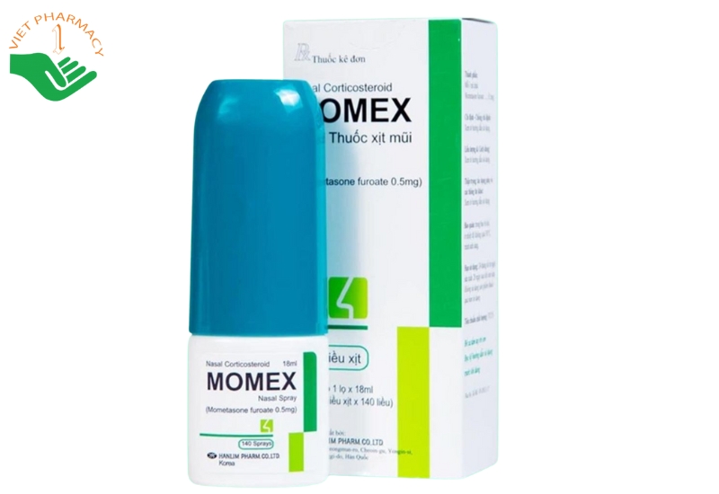 Thuốc xịt mũi Momex Nasal Spray điều trị viêm mũi theo mùa (Hộp 1 chai 18ml)