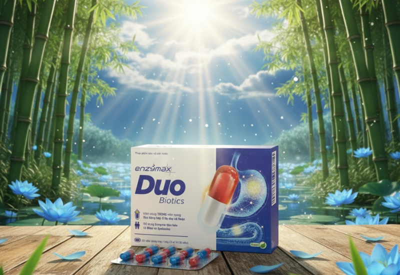 Viên uống Enzymax Duo Biotics bổ sung lợi khuẩn và enzyme tiêu hóa (Hộp 2 vỉ x 10viên)
