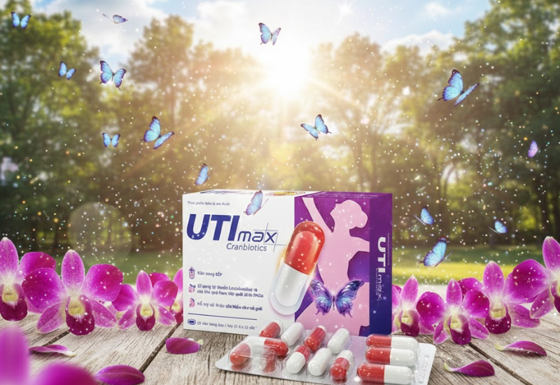 Viên uống UTIMAX Cranbiotics hỗ trợ cải thiện sức khỏe cho nữ giới (Hộp 20 viên)