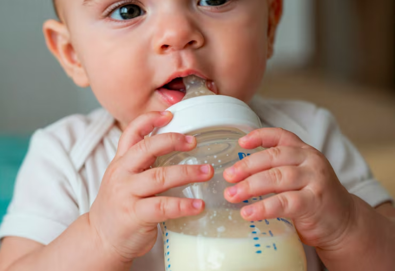 Thay đổi sang sữa mới từ từ để giúp bé có thời gian thích nghi