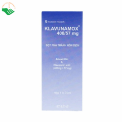 Bột pha hỗn dịch uống Klavunamox 400/57mg Atabay điều trị nhiễm khuẩn nặng đường hô hấp (70ml)