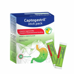 Captogastril giảm acid, đầy hơi, khó tiêu và cảm giác nóng rát, khó chịu do trào ngược (hộp 20 gói)