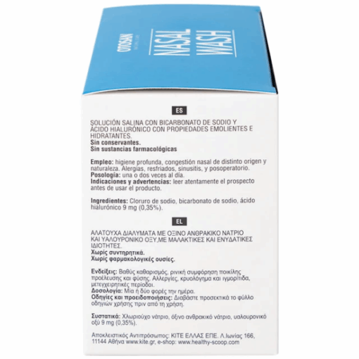 Dung dịch muối rửa mũi OTOSAN NASAL WASH loại bỏ dư thừa chất nhầy, chất ô nhiễm không khí (30 gói)