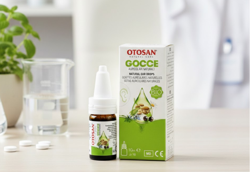 Dung dịch nhỏ tai Otosan Natural Ear Drops hỗ trợ viêm tai, đau tai, ráy tai quá mức, nấm ống tai (Chai 10ml)