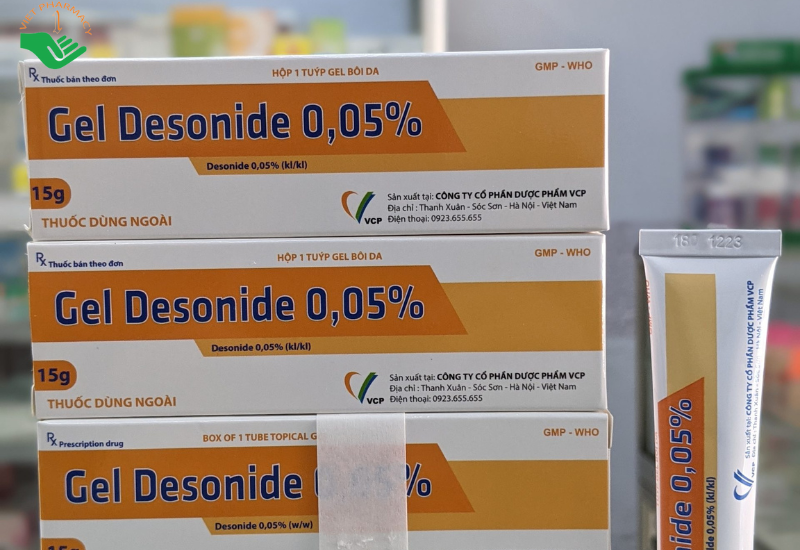 Gel Desonide 0,05 % điều trị viêm da cơ địa (Tuýt 15g)