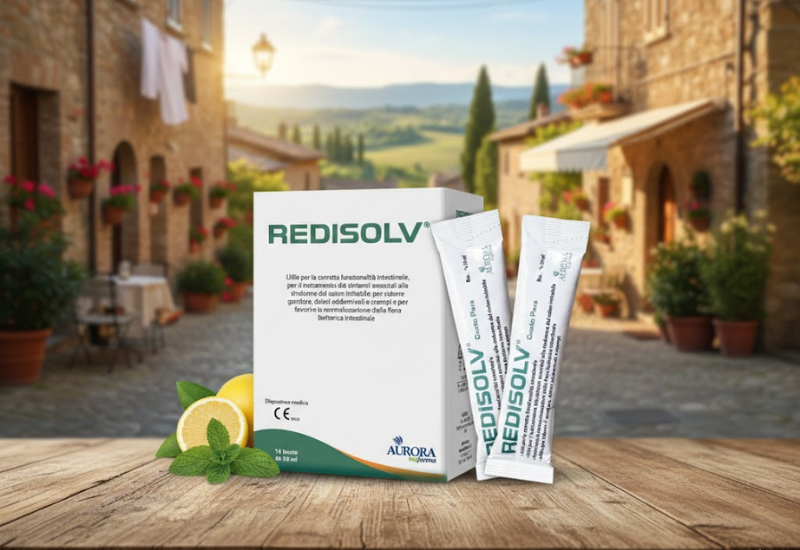Gel Redisolv Aurora giảm ngay triệu chứng đầy hơi, chướng bụng, tiêu chảy, rối loạn phân (Hộp 14 gói)