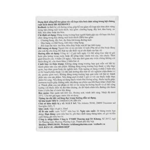 Gel Redisolv Aurora giảm ngay triệu chứng đầy hơi, chướng bụng, tiêu chảy, rối loạn phân (Hộp 14 gói)