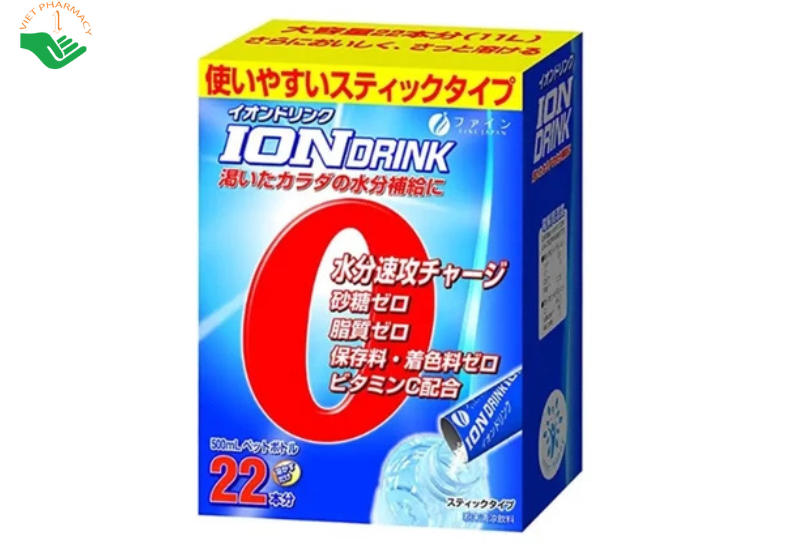 Ion Drink Fine Janpan bù nước, điện giải (Hộp 22 gói)