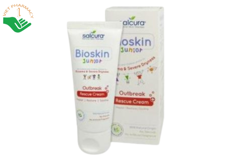 Kem bôi Bioskin Junior Cream giảm tình trạng chàm da và làm mát da (Hộp 1 lọ 50ml)