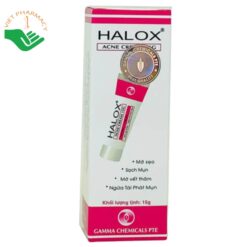 Kem Halox Acne Cream 15g phòng ngừa tình trạng nổi các dạng mụn trứng cá (Hộp 1 tuýp 15g)