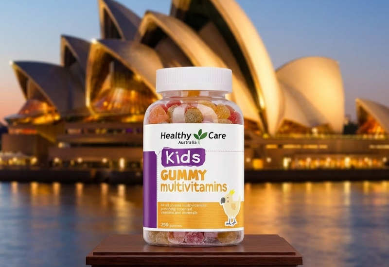 Kẹo dẻo Úc Vitamin Tổng Hợp HEALTHY CARE cho bé (hộp 250 viên)
