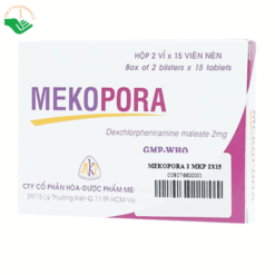 Mekopora điều trị dị ứng, viêm mũi, viêm kết mạc, mề đay (Hộp 2 vỉ x 15 viên)