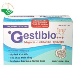 Men tiêu hóa Gestibio giúp bổ sung vi khuẩn có ích và hỗ trợ điều trị rối loạn tiêu hóa (Hộp 20 gói x 2g)