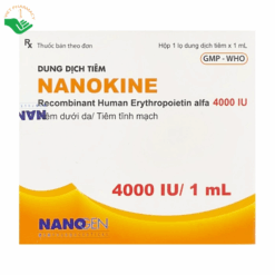 Nanokine 4000 IU/1ml Nanogen điều trị thiếu máu ở bệnh nhân suy thận (1 lọ x 1ml)