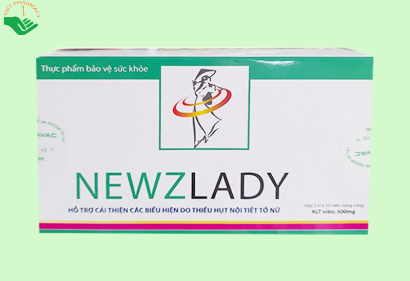 Newzlady có công dụng bổ sung Estrogen tự nhiên giúp cân bằng nội tiết tố (Hộp 3 vỉ x 10 viên)