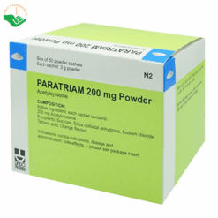 Paratriam 200mg Powder làm lỏng chất nhầy, giúp dễ khạc đàm (Hộp 50 gói)