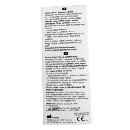 Siro ho Fortuss Otosan Syrup hỗ trợ làm dịu cơn ho hiệu quả, bảo vệ niêm mạc (chai 150ml)