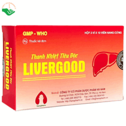 Thanh nhiệt tiêu độc LiverGood hỗ trợ cải thiện chức năng gan, giảm chán ăn, mệt mỏi (Hộp 3 vỉ x 10 viên)