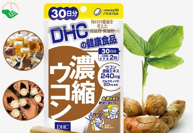 Thực Phẩm Bảo Vệ Sức Khỏe Viên Nghệ DHC Concentrated Turmeric (30 viên)