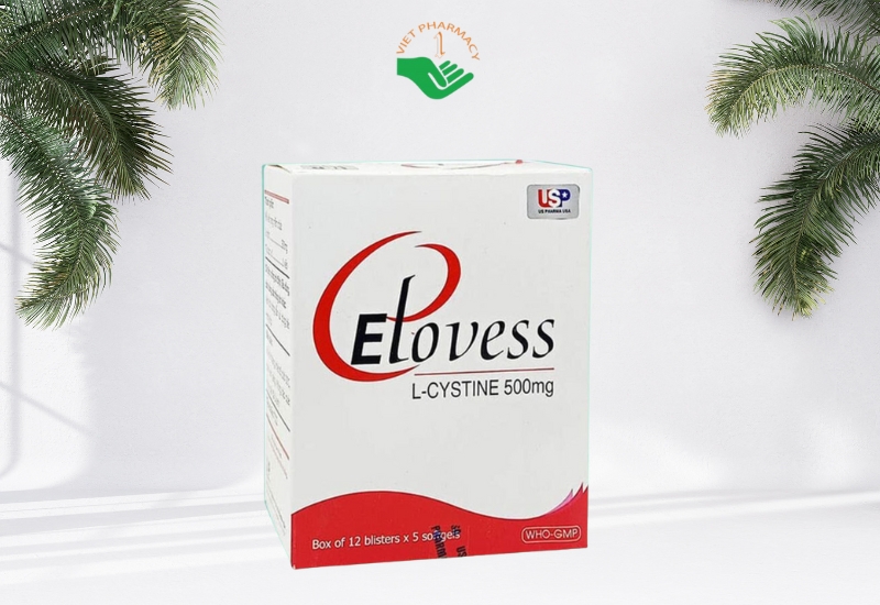 Thuốc Elovess 500mg USP dùng trong sạm da do mỹ phẩm, viêm da do thuốc, dị ứng