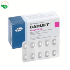 Thuốc Caduet 5mg/10mg Pfizer điều trị tăng huyết áp, rối loạn lipid máu (3 vỉ x 10 viên)