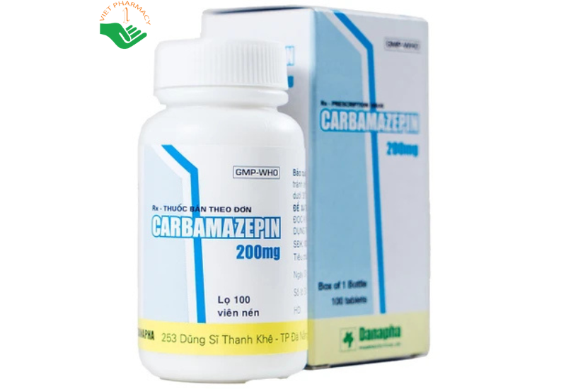 Thuốc Carbamazepin 200mg Danapha điều trị bệnh động kinh, giảm đau dây thần kinh (100 viên)