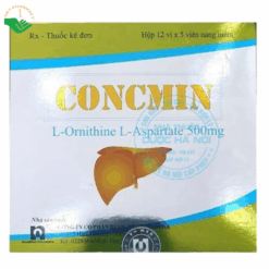 Thuốc Concmin 500mg điều trị hỗ trợ chức năng gan hiệu quả (Hộp 12 vỉ x 5 viên)