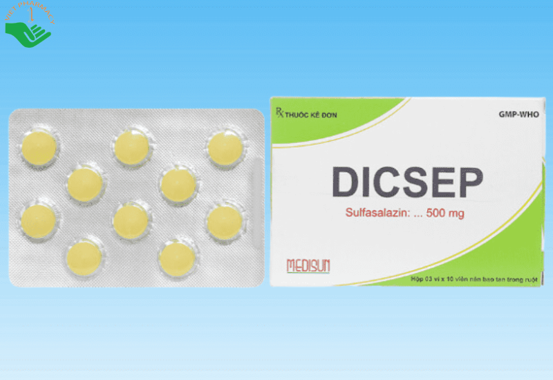 Thuốc Dicsep Medisun điều trị viêm loét đại tràng, trực tràng chảy máu (3 vỉ x 10 viên)