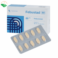 Thuốc Febustad 80 Stella điều trị tăng acid uric huyết mạn tính (3 vỉ x 10 viên)