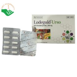 Thuốc Lodegald-Urso 300mg điều trị sỏi mật và cải thiện chức năng gan (Hộp 5 vỉ x 10 viên)