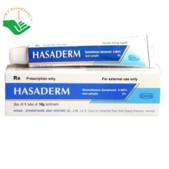 Thuốc mỡ Hasaderm điều trị iêm da tiết bã nhờn và các bệnh ngoài da (Hộp 01 tuýp 10g)