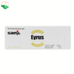 Thuốc mỡ tra mắt Eyrus trị nhiễm khuẩn mắt (Tuýp 3.5g)