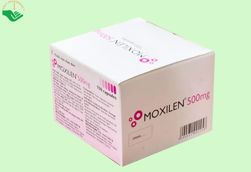 Thuốc Moxilen 500mg điều trị nhiễm khuẩn (Hộp 10 vỉ x 10 viên)