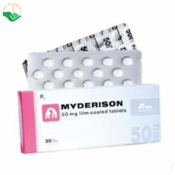 Thuốc Myderison 150mg được chỉ định để điều trị co cứng cơ hiệu quả (Hộp 3 vỉ x 10 viên)
