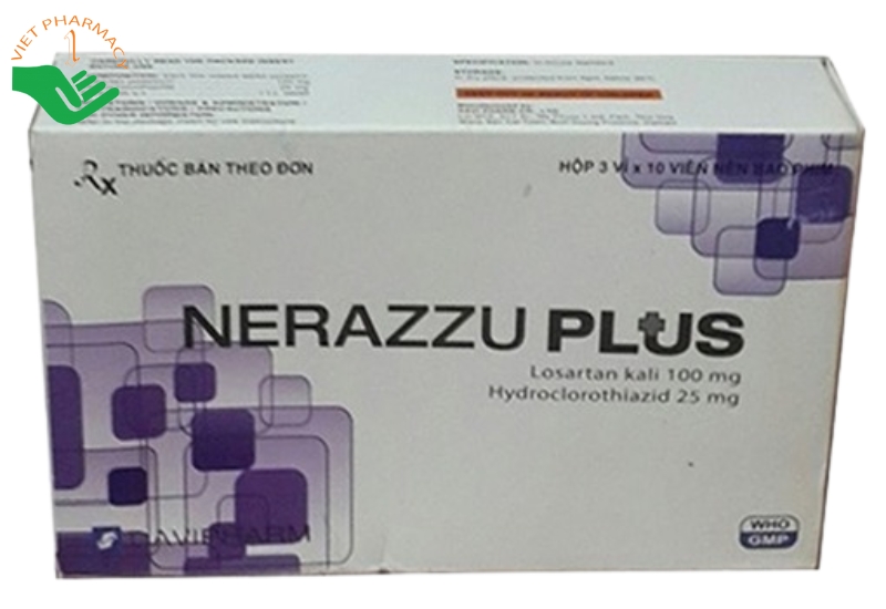 Thuốc Nerazzu plus điều trị tăng huyết áp và giảm nguy cơ đột quỵ (Hộp 3 vỉ x 10 viên)