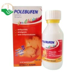 Thuốc Polebufen giảm đau và hạ sốt cho trẻ (Hộp x 1 Lọ 120ml)