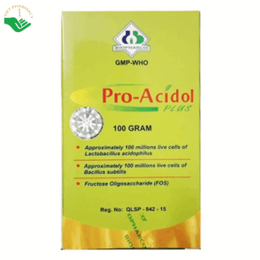 Thuốc Pro-Acidol Plus 100g Biopharco hỗ trợ điều trị rối loạn tiêu hóa (Hộp 100g)
