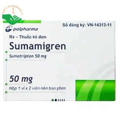 Thuốc Sumamigren điều trị đau nửa đầu (Hộp 1 vỉ x 2 viên)