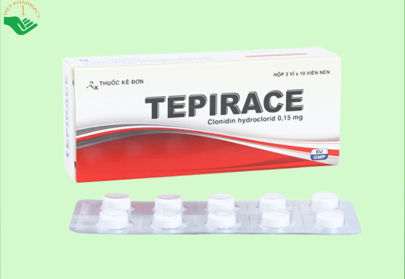 Thuốc Tepirace Davipharm điều trị tăng huyết áp (3 vỉ x 10 viên)