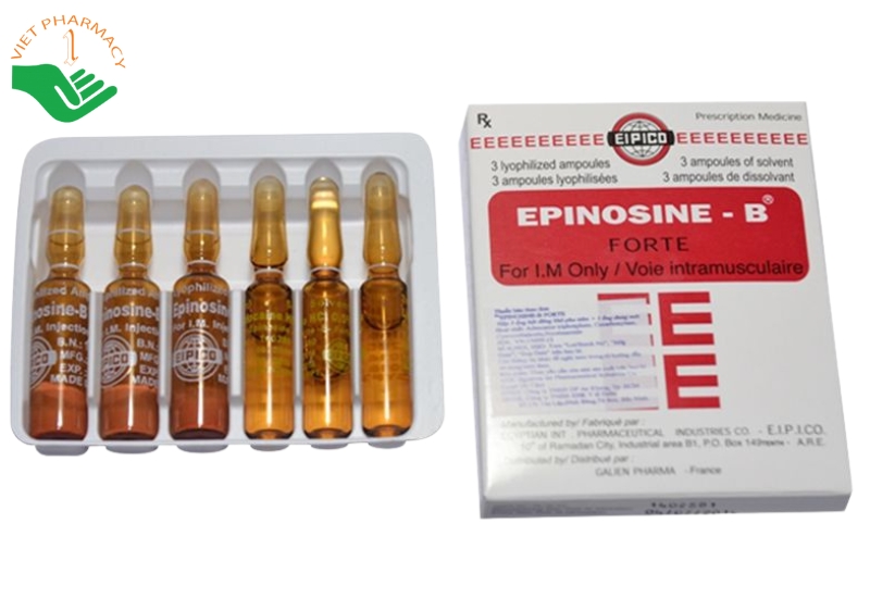 Thuốc tiêm Epinosin B điều trị đau hay viêm dây thần kinh và bổ sung dinh dưỡng cho cơ thể (Hộp 6 ống)