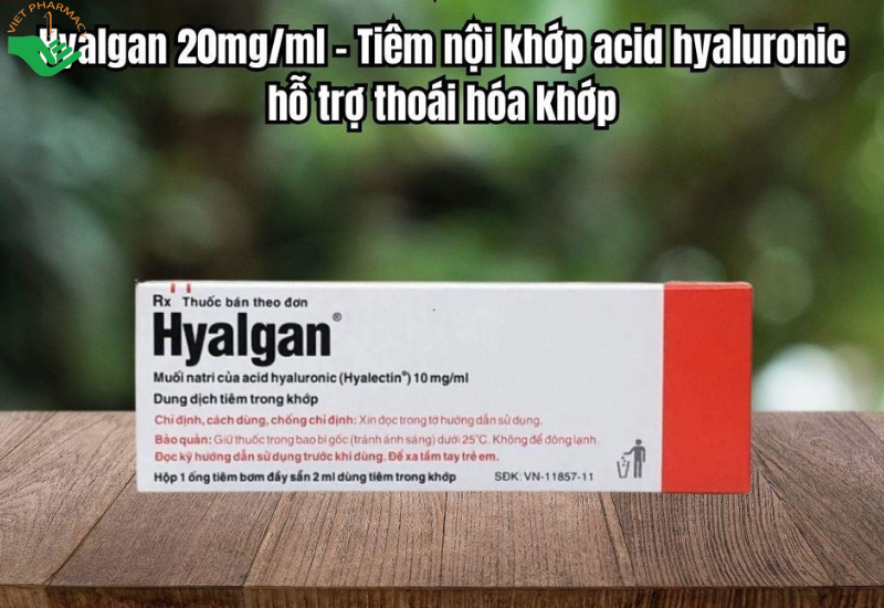 Thuốc tiêm Hyalgan 20mg/2ml INJ điều trị bệnh khớp do chấn thương và thoái hóa (2ml)