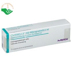Thuốc tiêm Ovitrelle 250 micrograms/0,5 ml kích thích rụng trứng (Hộp 1 ống tiêm)