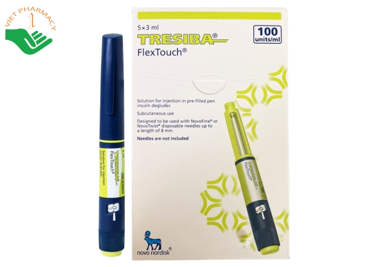 Thuốc tiêm Tresiba 100units/ml điều trị đái tháo đường (Hộp 5 bút)