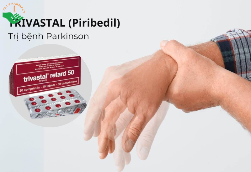 Thuốc Trivastal Retard 50 Servier điều trị bệnh Parkinson (2 vỉ x 15 viên)