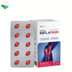 Thuốc Vietlife Inflapain giúp giảm các triệu chứng viêm khớp, thoái hóa khớp (Hộp 3 vỉ x 10 viên)