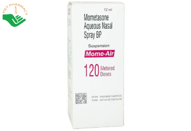 Thuốc xịt mũi Mome-Air 120 điều trị viêm mũi dị ứng theo mùa và quanh năm (Hộp 1 lọ 12ml)