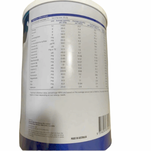 Sữa bổ xương khớp Úc Healthy Care Bone Joint with Glucosamine (Hộp 600g)