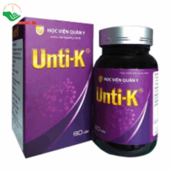 Unti - K Học Viện Quân Y giúp chống oxi hóa hạn chế gốc tự do (Hộp 1 lọ 60 viên)