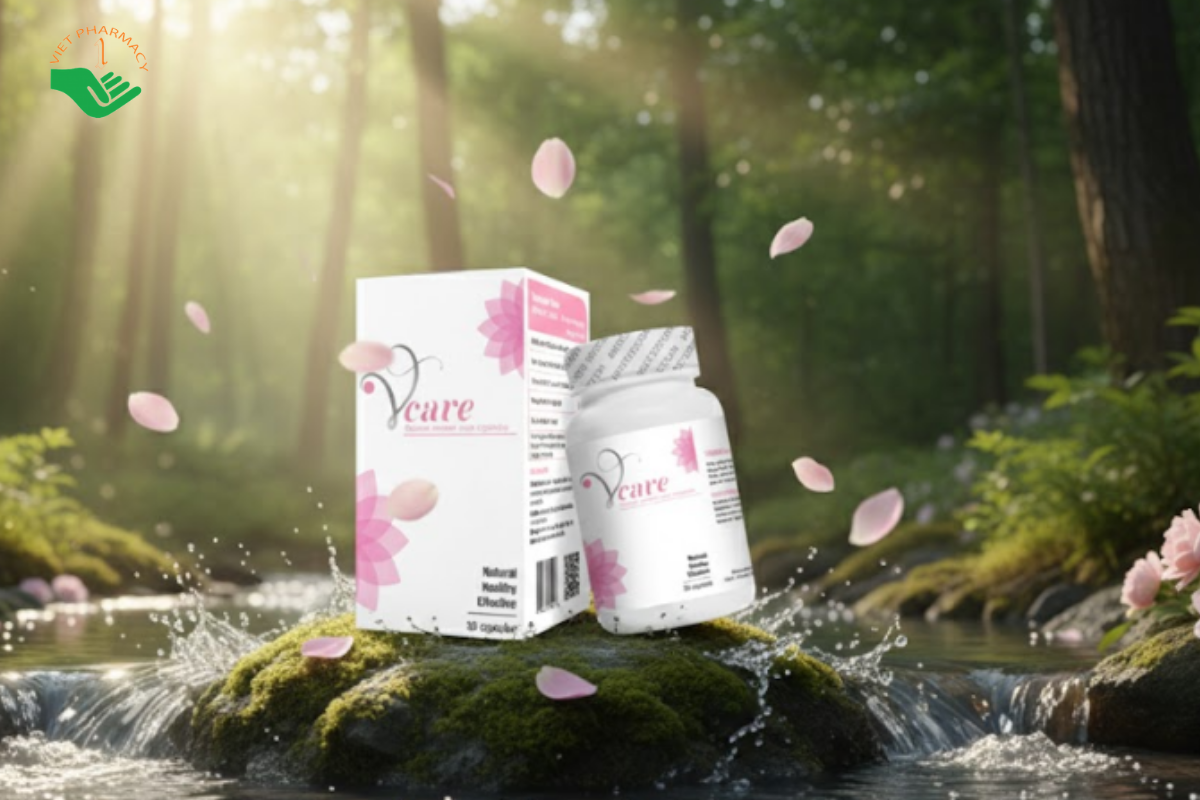 Viên uống Vcare Natural Women Care Capsules se khít và tăng cường sinh lý nữ (Hộp 30 viên)