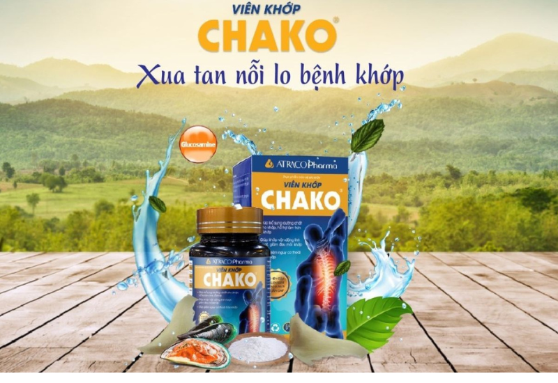 Viên Khớp Chako  Hỗ trợ bổ sung dưỡng chất cho khớp, hỗ trợ làm trơn ổ khớp (Hộp 1 lọ x 40 viên)
